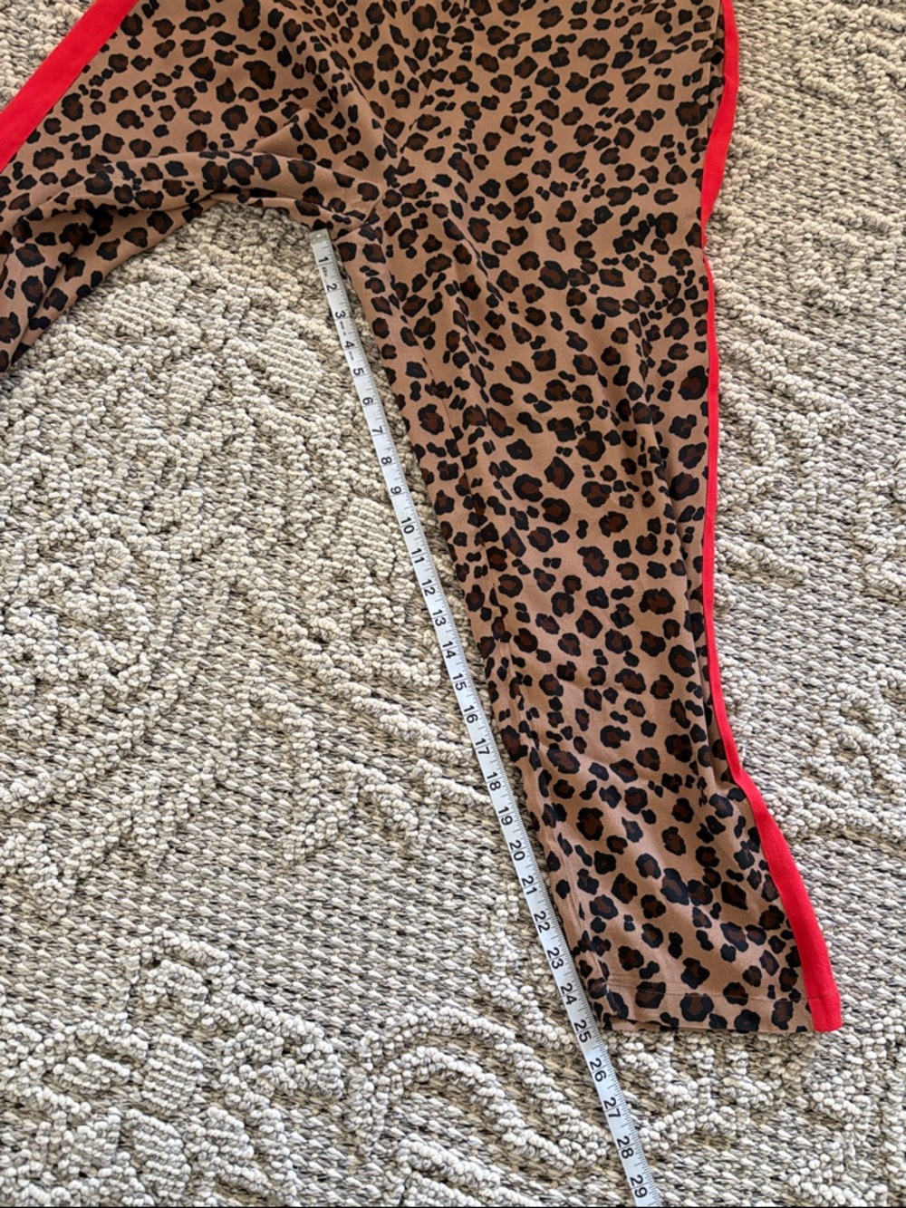 Anthropologie Dolan Ferris Leopard Stripe Track Pants Size Large - Picture 4 of 9